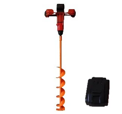 Электроледобур ЭБА-30 со шнеком + дополнительный аккумулятор