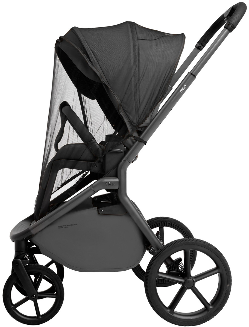 Коляска 4 в 1 Sweet Baby SBL Orso New + автокресло Elegante Plus с базой i-Size ISOFIX DK780 New Dark Grey