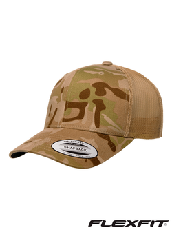 Бейсболка (кепка) сетчатая Flexfit Classic Snapback 6606MC. Мультикам