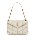 Сумка Saint Laurent Loulou Puffer Small из наппы с цепочным ремнём