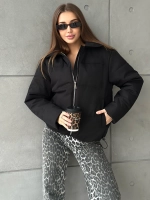 Куртка осенняя с отложным воротником