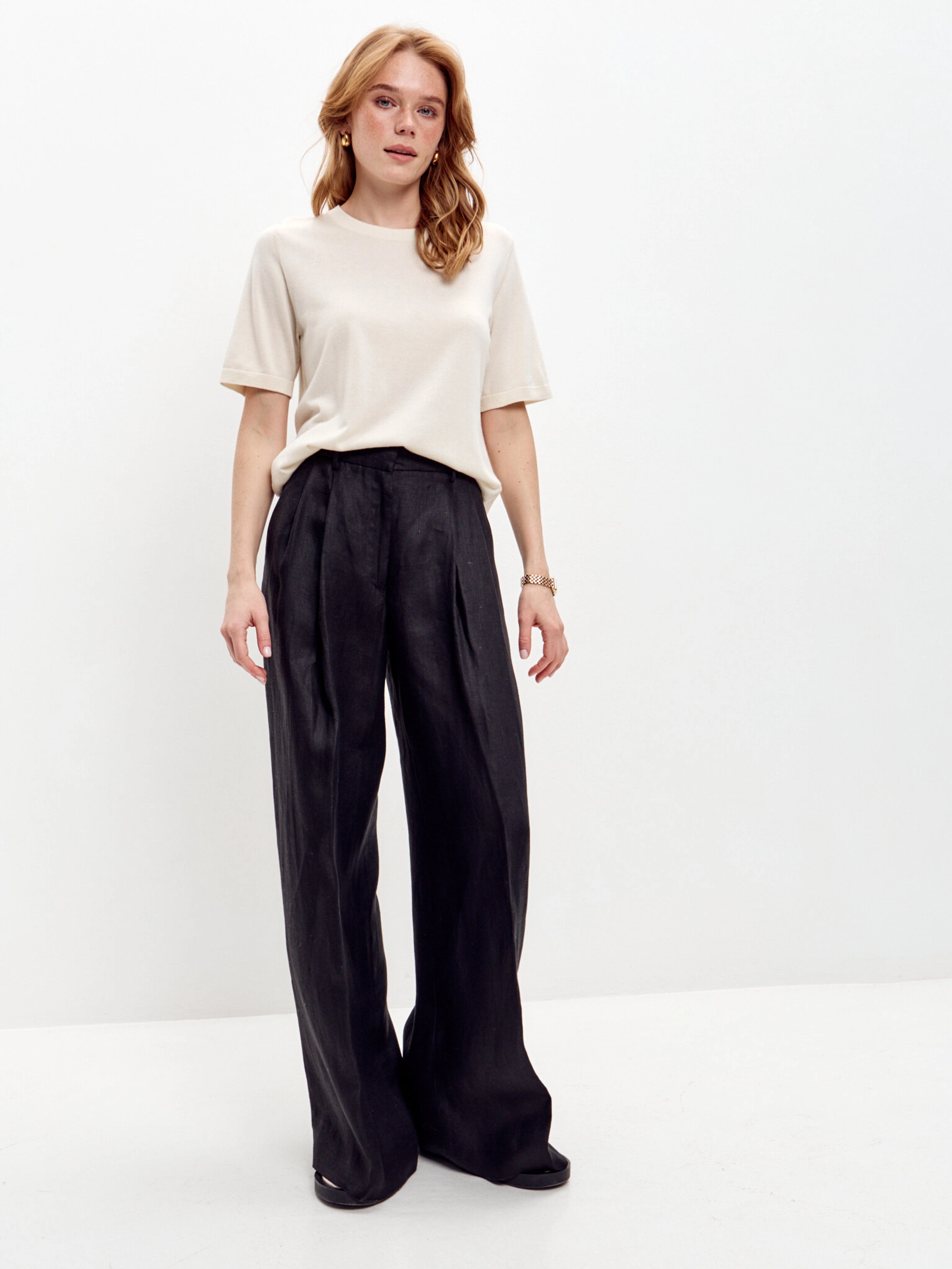 Льняные брюки