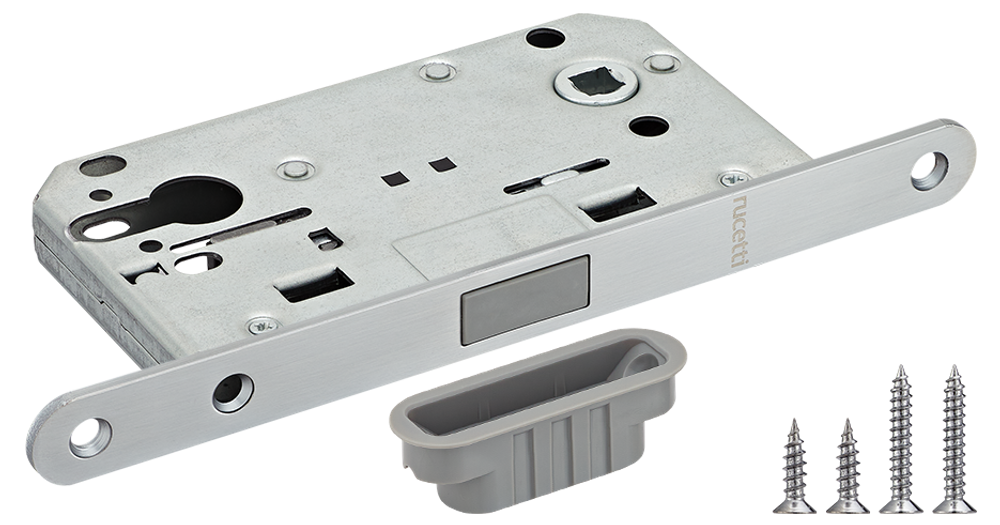 Защелка под цилиндр магнитная Rucetti RM1885 SC Цвет - матовый хром