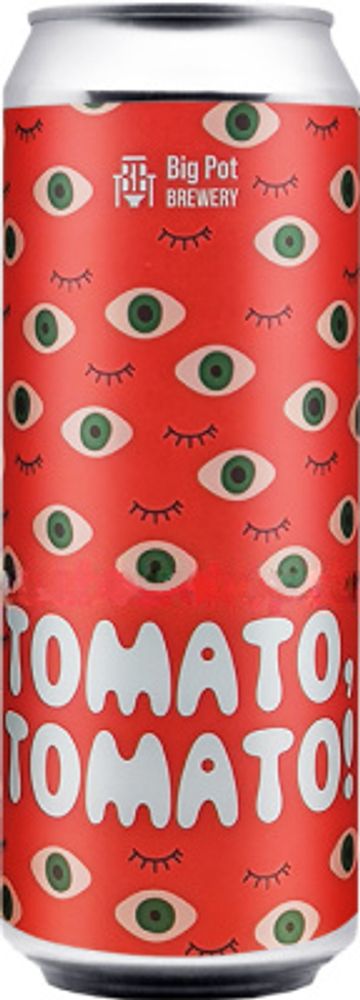Пиво Биг Пот Томато, Томато / Big Pot Tomato, Tomato 0.45 - банка