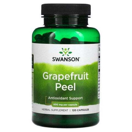 Антиоксиданты Swanson, Цедра грейпфрута, 600 мг, 120 капсул