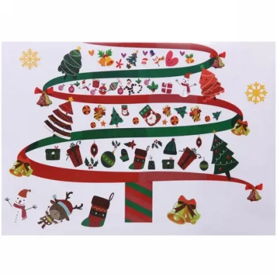 Набор наклеек «Ёлочка с подарками» 50*70 см