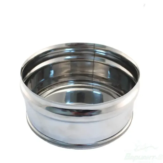 Заглушка с конденсатоотводом Ferrum DN120 наружная 21095