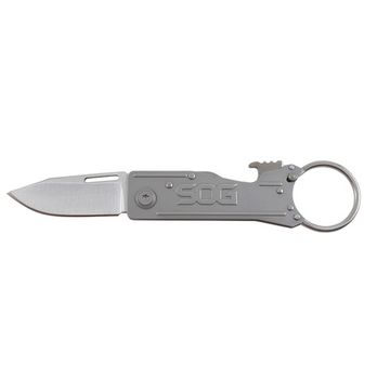 Складной нож SOG, KT1001 KeyTron c клинком из стали 5Cr15MoV, рукоять Stainless Steel