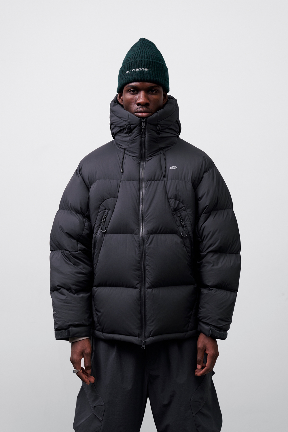 Куртка Nothomme Blue High Loft Mid Length Down Jacket "Dark Gray"