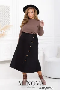 Юбка 2341-черный Minova