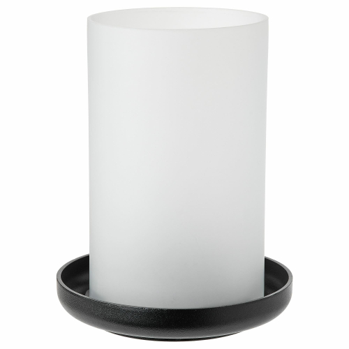 Подсвечник IKEA HEDERVARD (ХЕДЕРВЭРД), Металл, Стекло, 22 см