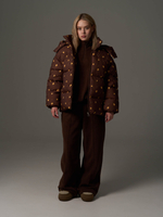 Куртка зимняя коричневая