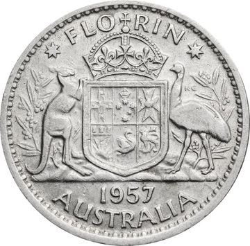 1 флорин 1957 Австралия