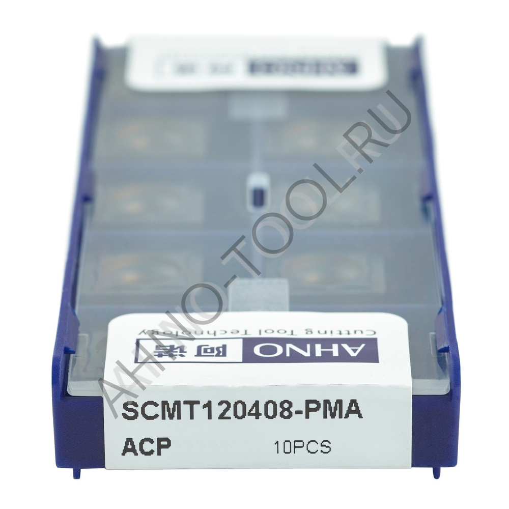 Пластина твердосплавная ISO SCMT120408-PMA ACP20E AHNO по стали, получистовая