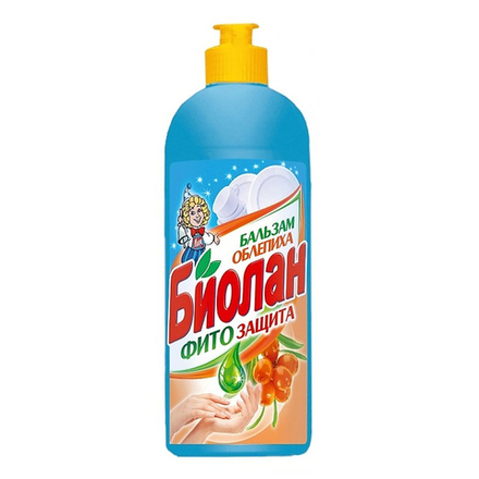 Биолан Жидкость для посуды Бальзам Облепиха 900мл