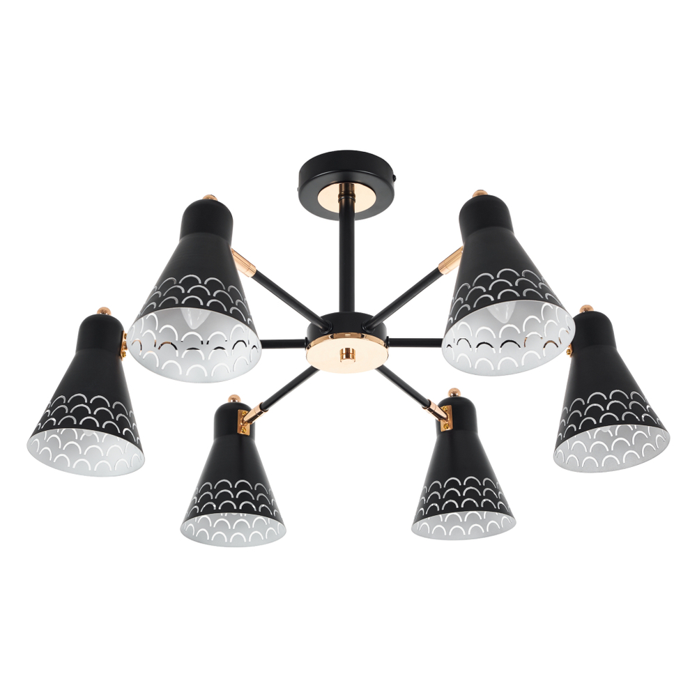 Потолочная люстра на штанге MyFar Chilly MR1531-6C