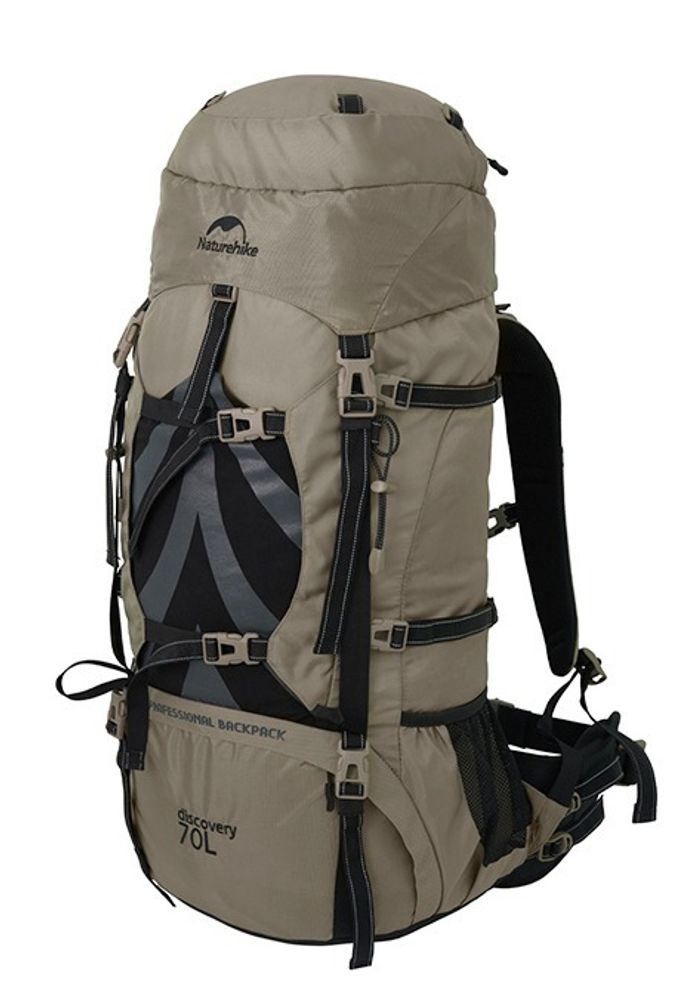Рюкзак туристический Naturehike, 70л, коричневый (NH70B070-B)