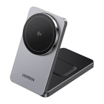 Складная зарядная станция MagSafe Ugreen MagFlow для iPhone и AirPods (Qi2) (W706) Беспроводная зарядка: Qi 15 Вт, Qi 5 Вт. Проводная зарядка: нет. Сертификация Qi2. Есть LED-индикация