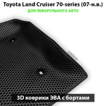 передние эво коврики в салон авто для land cruiser 70 07-н.в. от supervip