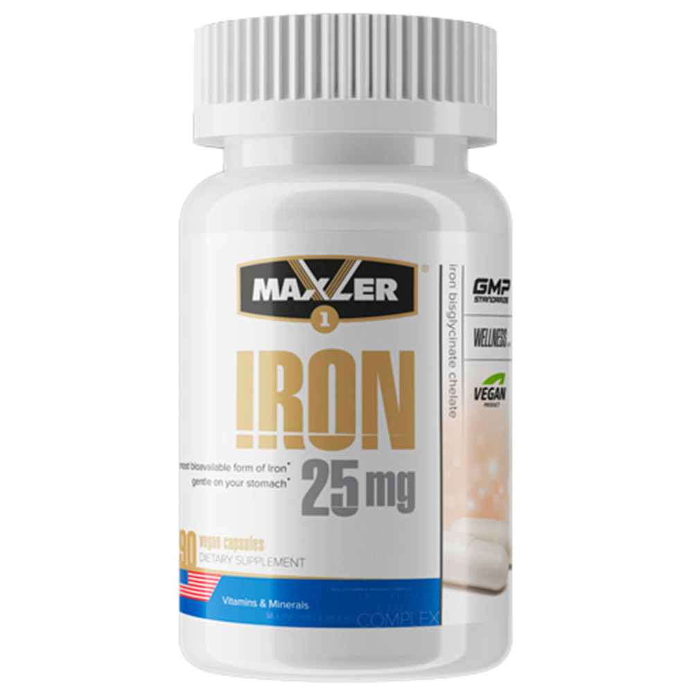 Maxler Iron Bisglycinate Chelate 25 мг. (90 капс.) [M]