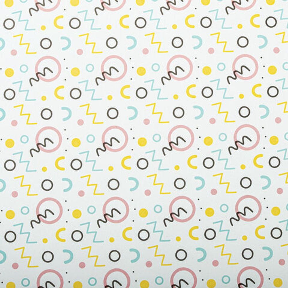 Бумага упаковочная подарочная мелованная "Terrazzo&Memphis", 70х100 см, 10 дизайнов ассорти, ЗОЛОТАЯ СКАЗКА, 592054, 1шт