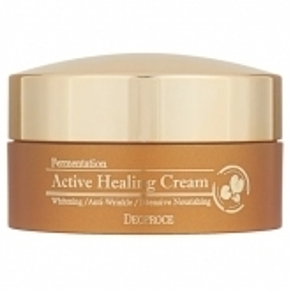 Крем для лица питательный кислородный Deoproce Fermentation Active Healing Cream, 100 мл.