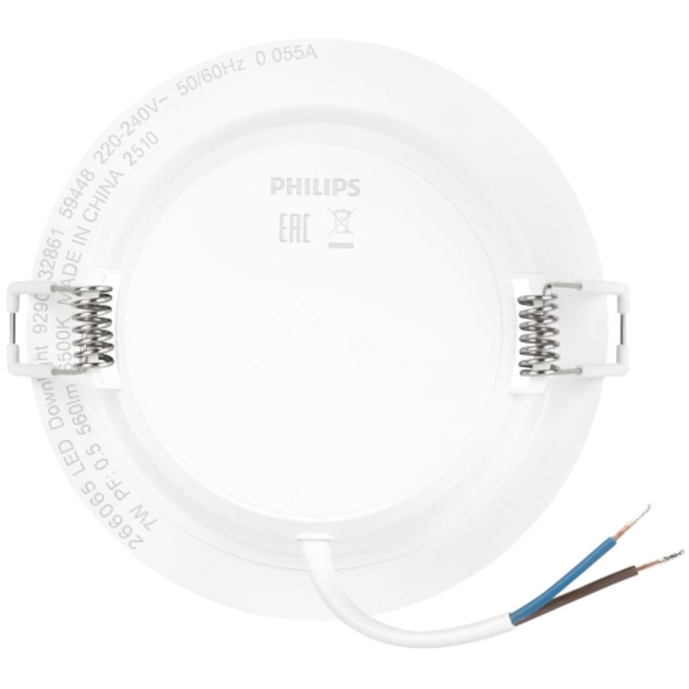 Светильник светодиодный встраиваемый Philips 929003286102 MESON 7Вт 6500K 220-240В D105 | Philips