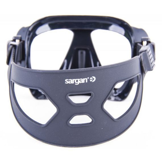 Маска Sargan Сивуч Черный силикон Черная рамка