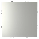 Выключатель встраиваемый VOLTUM S70 одноклавишный с подсветкой 10А, (сталь)