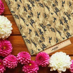 Ткань оксфорд 600 пиксельный хаки милитари