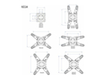 Наклонно-поворотный кронштейн Kromax ATLANTIS-45 White