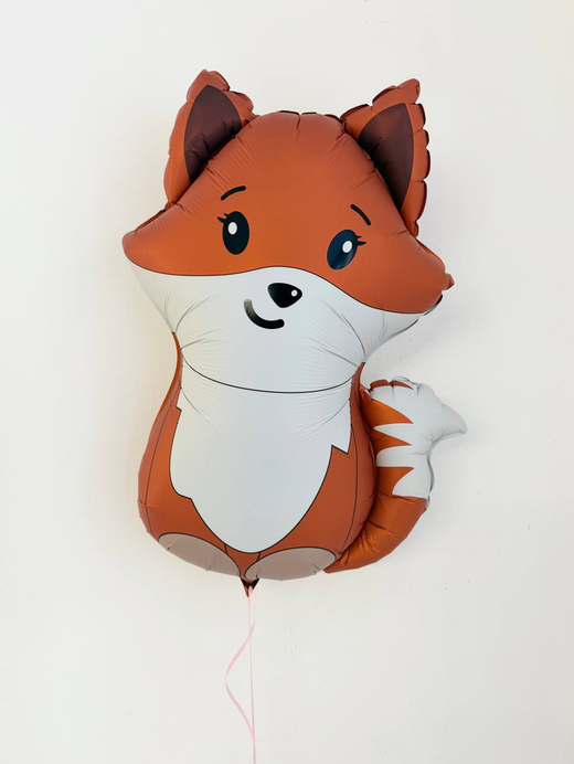 Шар-фигура, фольга, "Лиса милая" (Веселая затея), 35"/89 см, инд. уп.