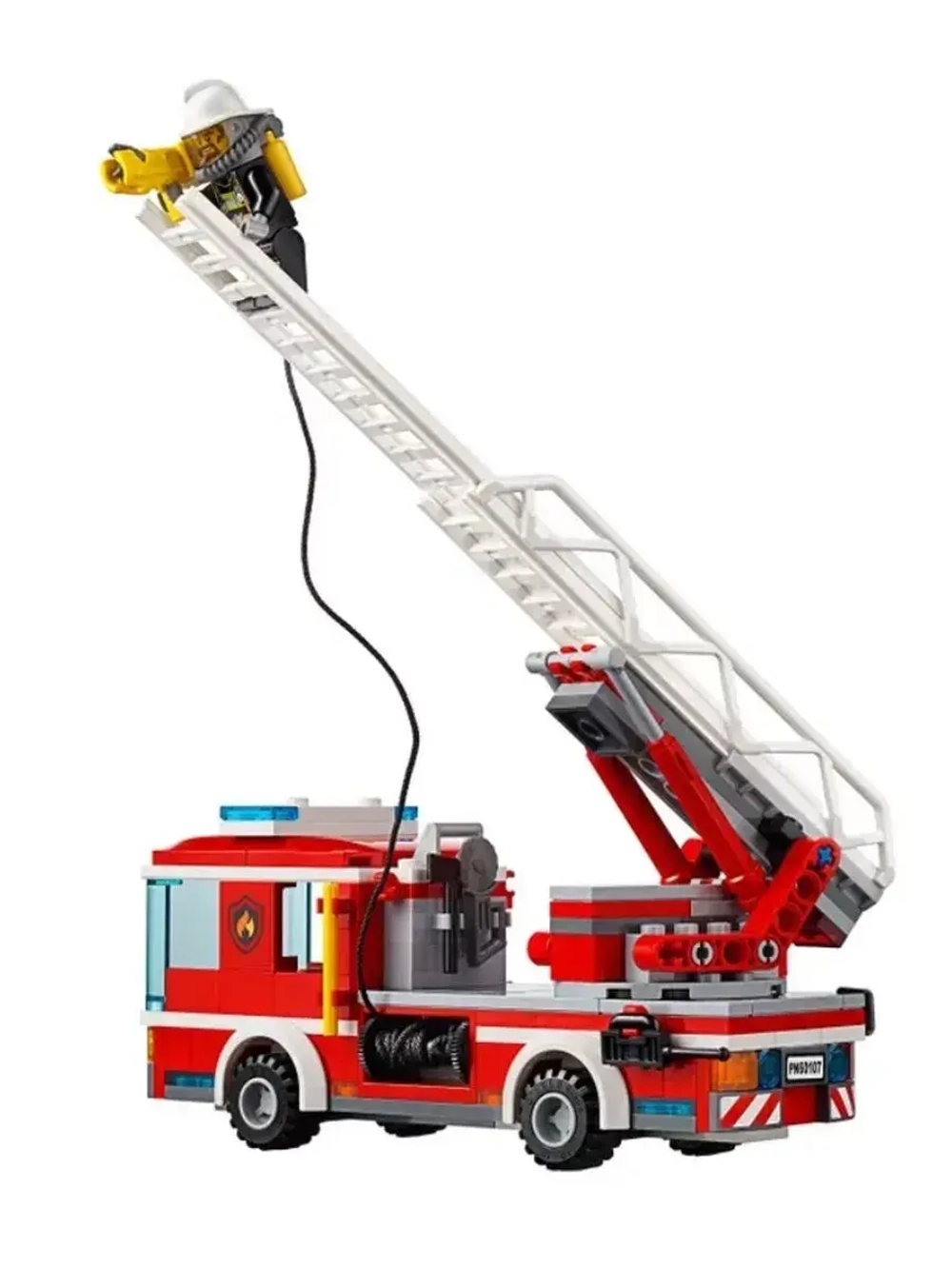 Конструктор Пожарный автомобиль с лестницей 225 дет 10828