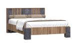 Марракеш Кровать 1400 Дуб вотан / Цемент темный