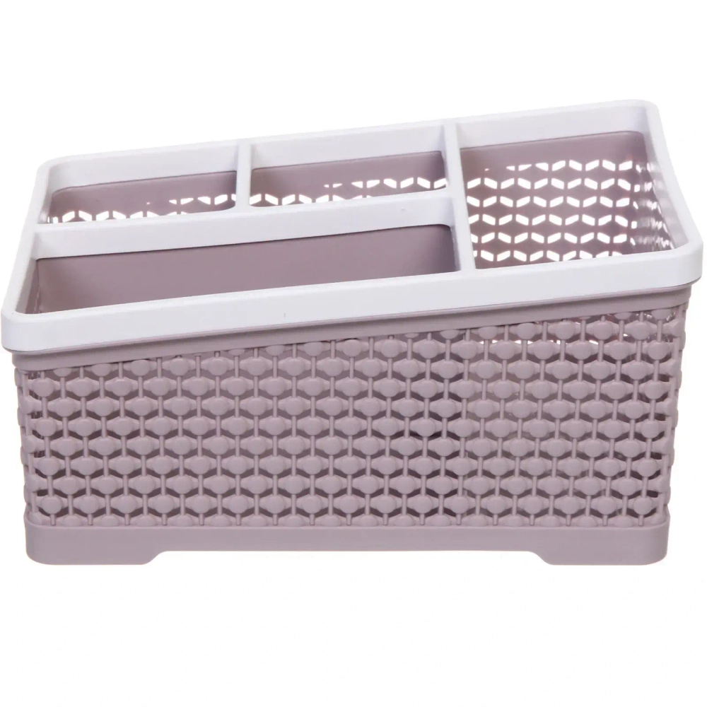 Сушилка для столовых приборов «Ферагамо», цвет пудровый, 20*9.5*14.5см