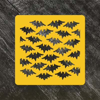 Трафарет Хэллоуин №3 Летучие мыши / Бетмен
