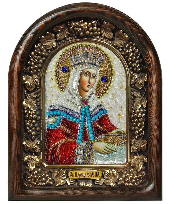 Икона Святая царица Елена бисер