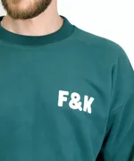 Купить Толстовка Hardlunch F&K темно-зеленая Толстовка Hardlunch F&K темно-зеленая