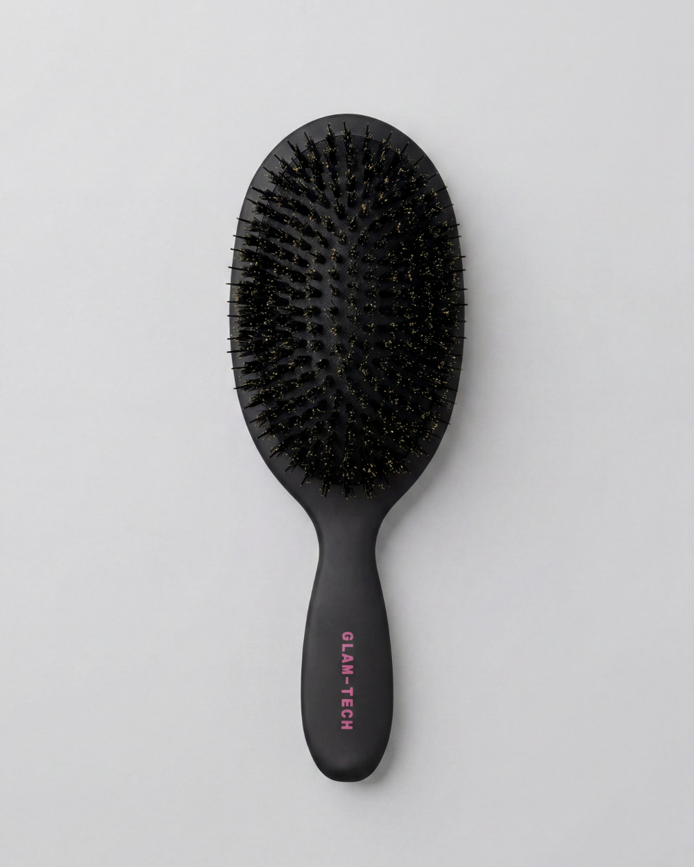 Овальная массажная щетка для волос с комбинированной щетиной Glam-Tech Nylon Mixed Boar Brush
