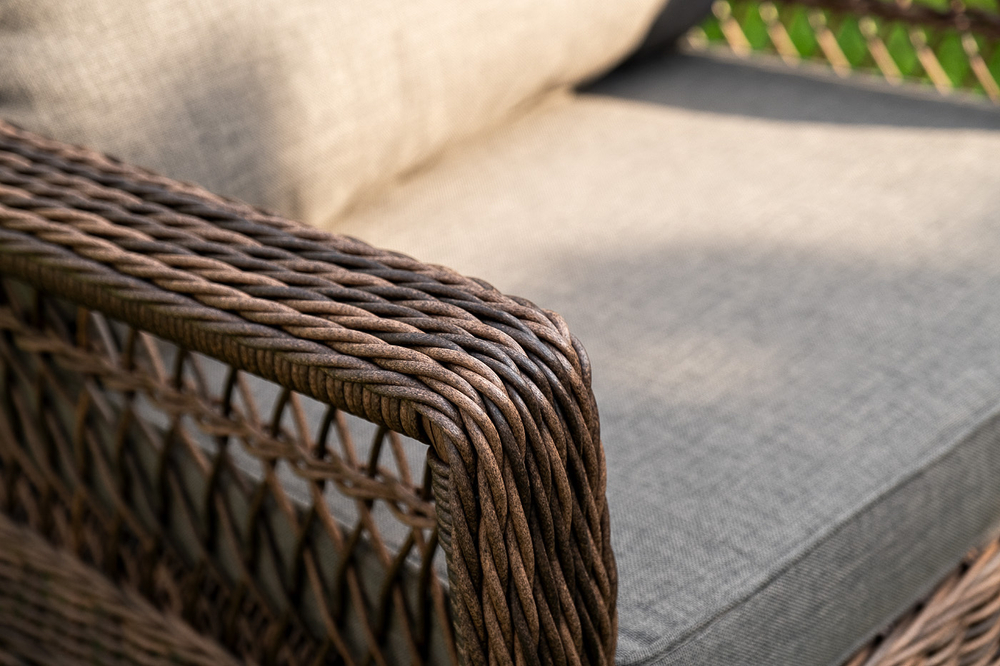 "Гранд Латте" лаунж-зона из искусственного ротанга, цвет коричневый