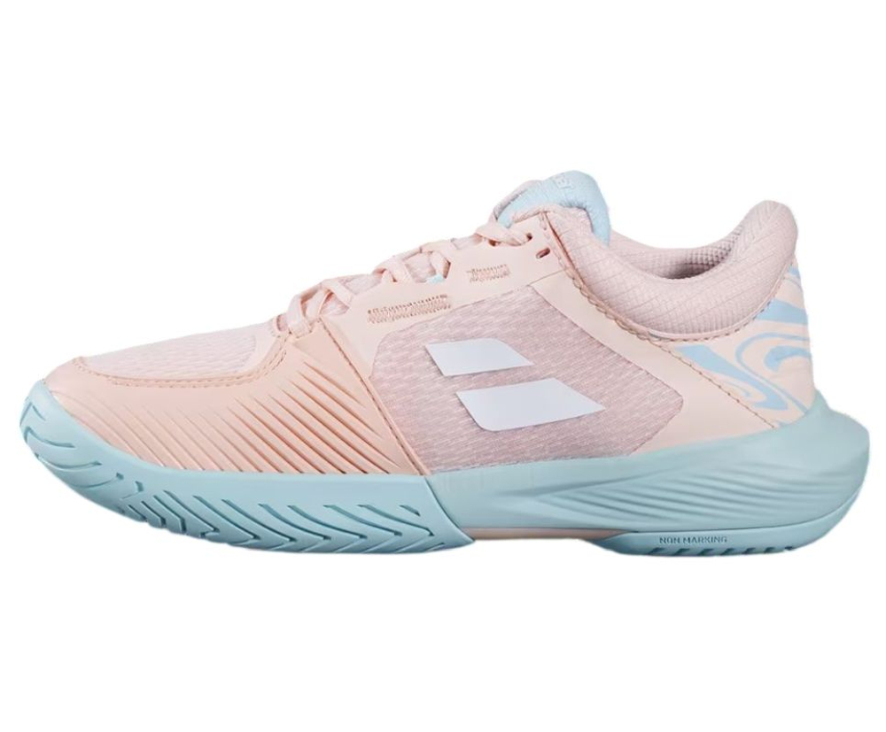Женские Кроссовки теннисные Babolat SFX 4 All Court - peach/blue