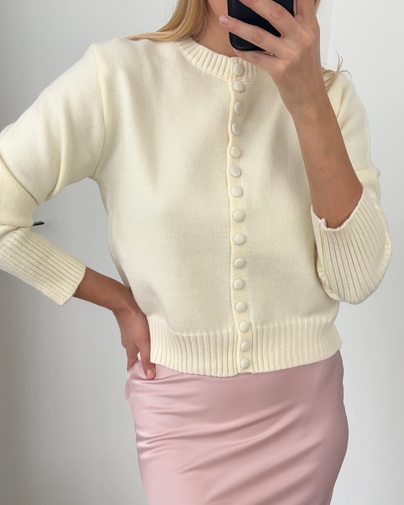 Кардиган вязаный на пуговицах