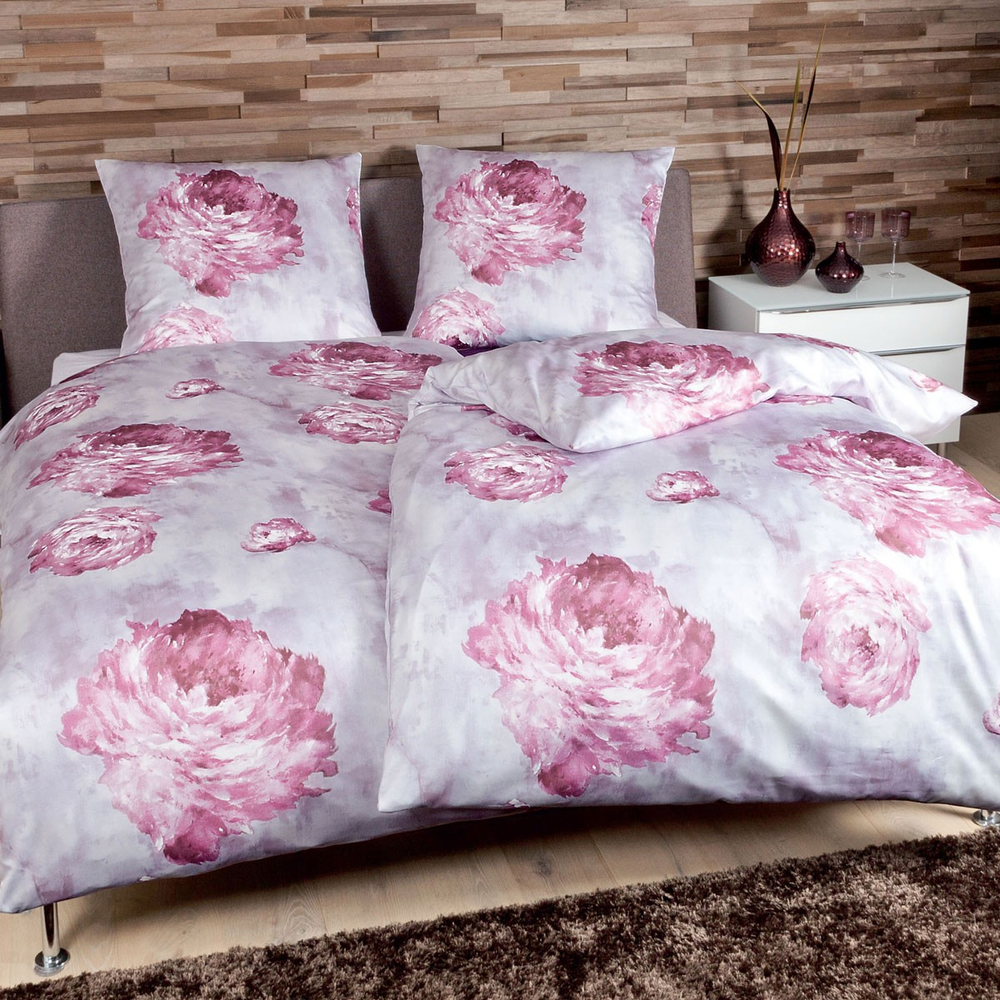 Постельное белье 1.5 спальное Janine Messina 4733 розовое