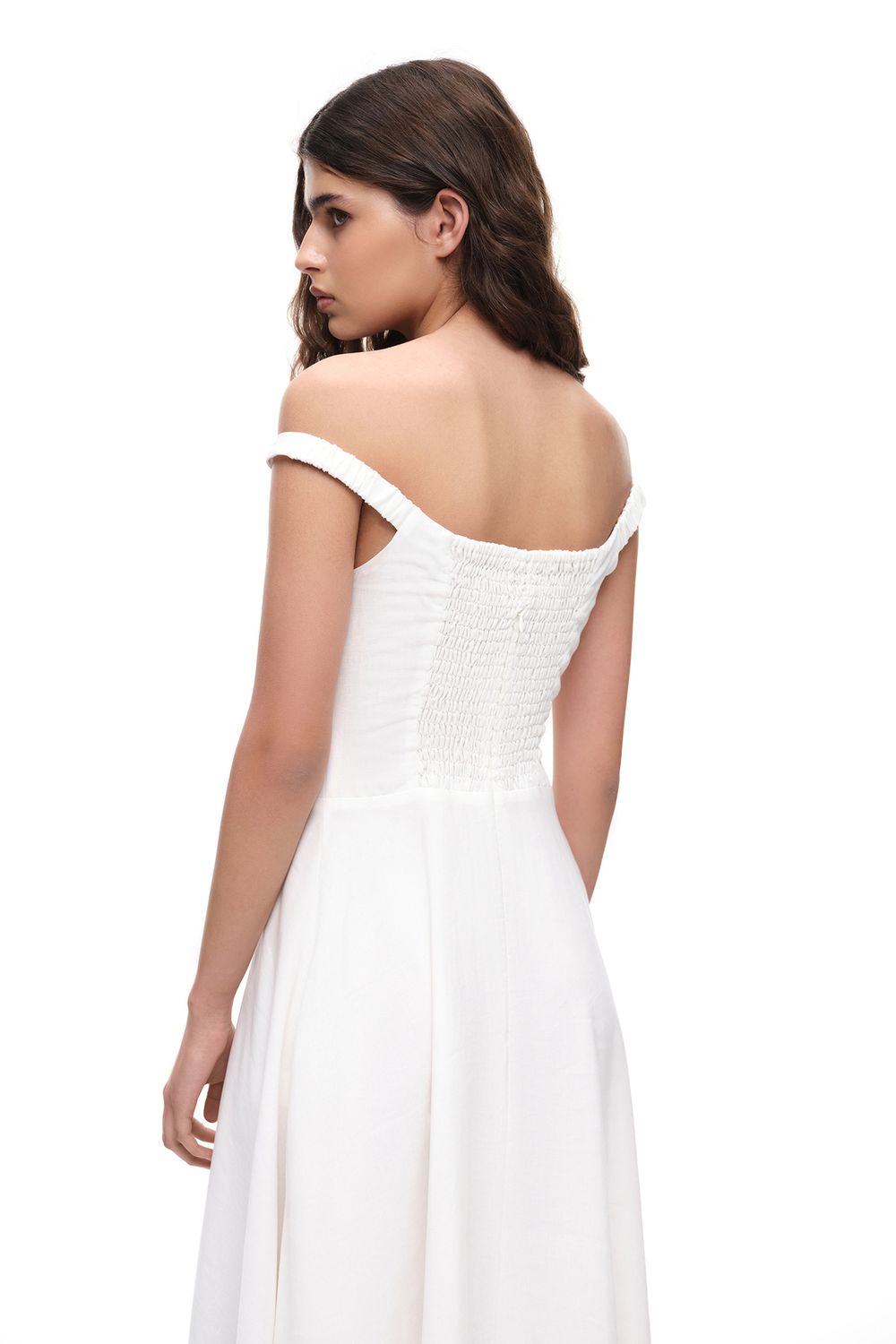 Платье миди (Ciao, Bella!), молочное