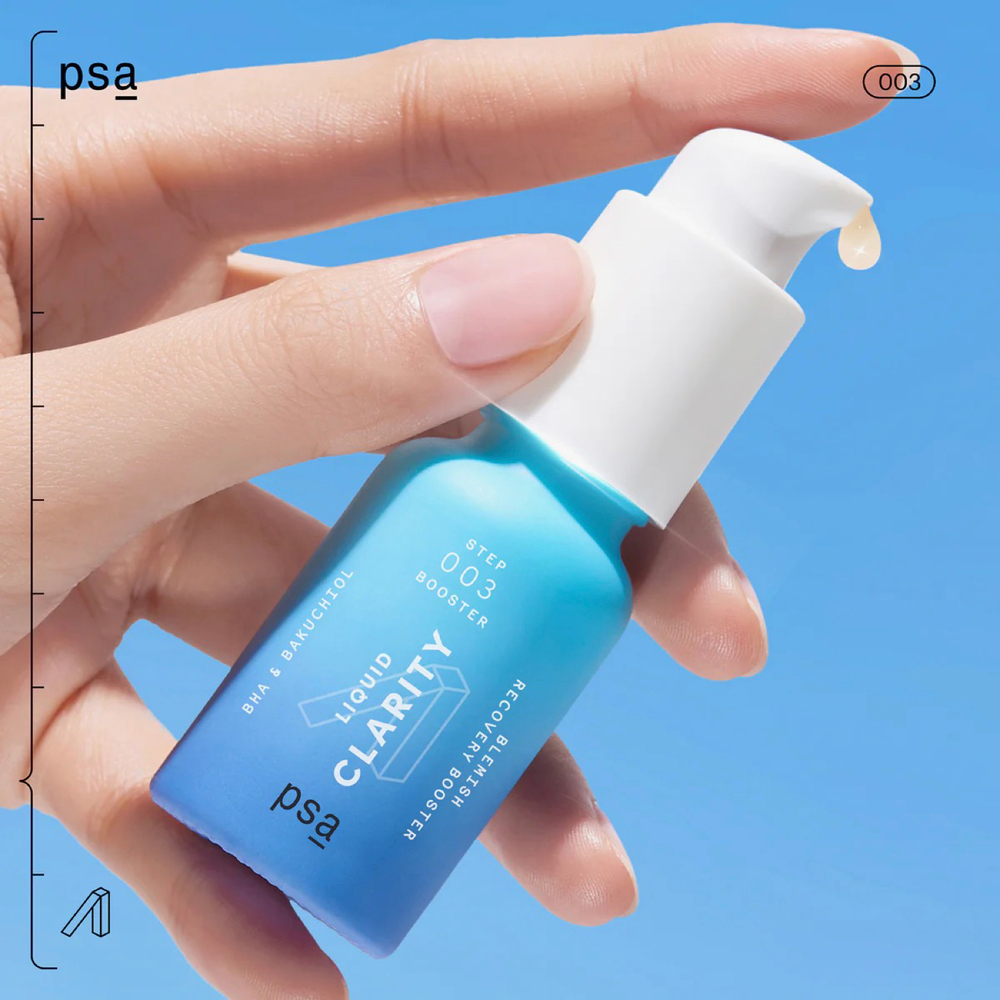 PSA LIQUID CLARITY BHA & Bakuchiol Blemish Recovery Booster Обновляющий бустер с салициловой кислотой и бакучиолом, 15 мл