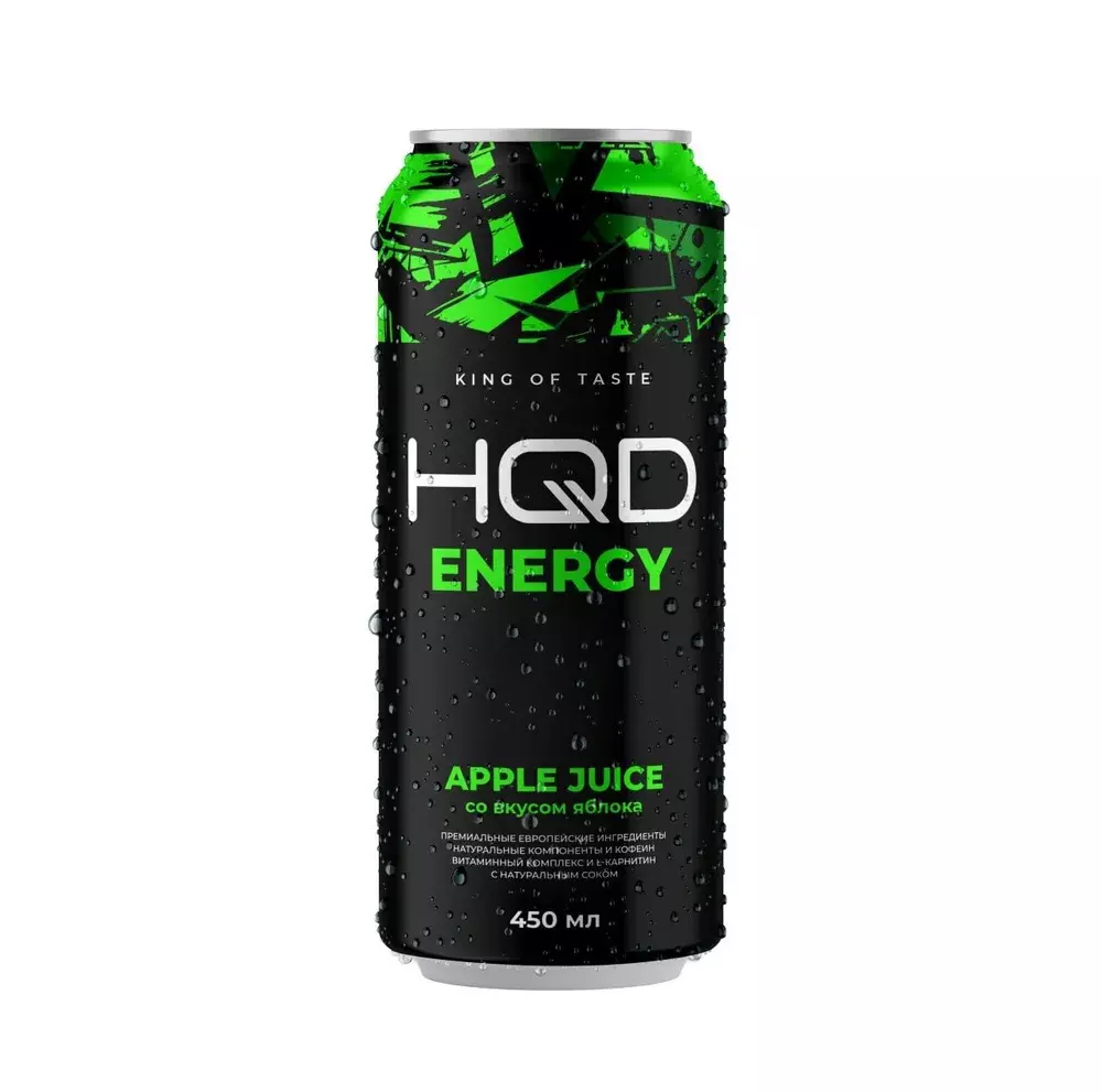 HQD Energy Apple Juice 0,45л (Кр.12) 1шт.