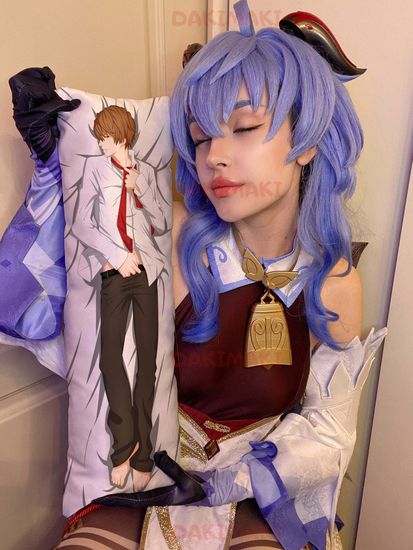 Мини дакимакура Лайт Ягами из Тетрадь смерти арт. M0360, 60х20 см