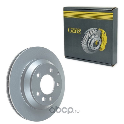 Диск тормозной задний Volkswagen Touareg (329.7x28) (GANZ)