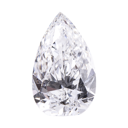 Лабораторный бриллиант груша 7.25 x 4.35 мм D/VS2 0.441 ct