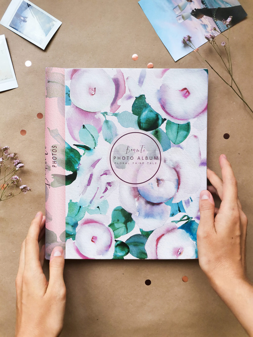 Фотоальбом на 10 магнитных листов 23х28 см, внутр. спираль flora art Розы